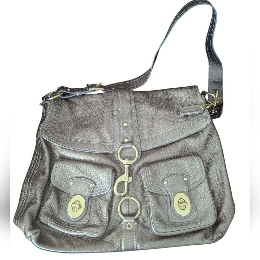 Coach G0982-F14043 Brooklyn EXTRA LARGE Shoulder Bag Messenger Satchel
